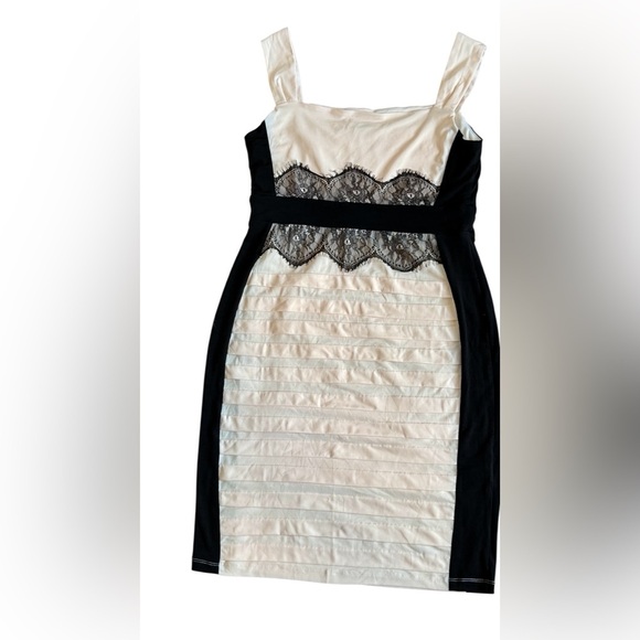 AA STUDIO AA Black and cream Floral Sequined Midi Dress - Picture 5 of 5